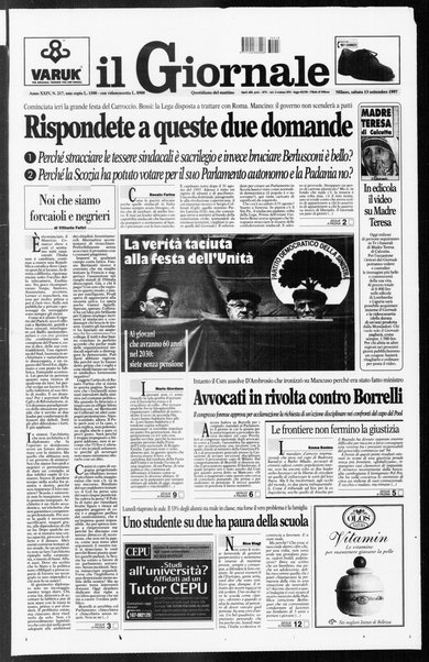 Il giornale : quotidiano del mattino